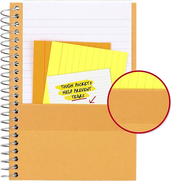 Five Star Spiral Notebook, 1 Subject, College Ruled Paper, 4-3/8" x 7", Personal Size, 80 Sheets, Fights Ink Bleed, Water Resistant Cover, Amethyst Purple (450048CF1-ECM)