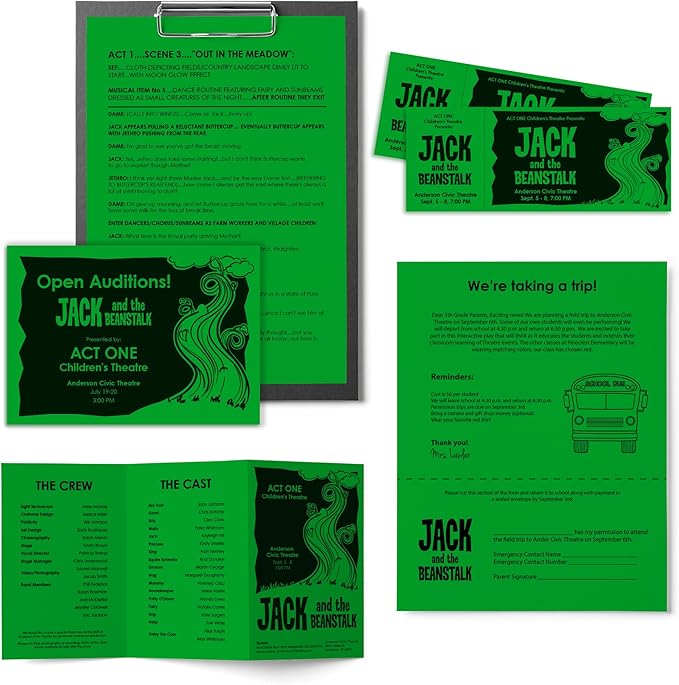 Neenah Astrobrights Color Paper, 8.5” x 11”, 24 lb/89 GSM, Gamma Green, 500 Sheets (21548) (Pack of 2)
