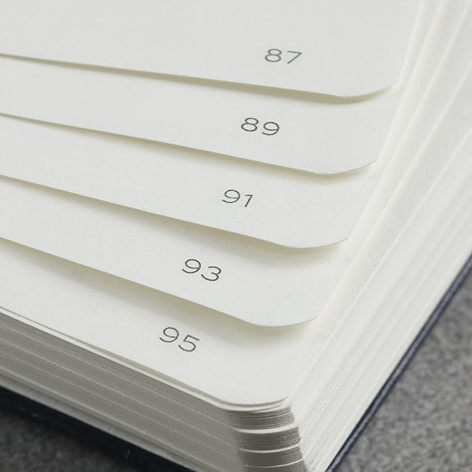 LEUCHTTURM1917 - Notebook Hardcover Medium A5-251 Numbered Pages for Writing and Journaling (Powder, Squared)