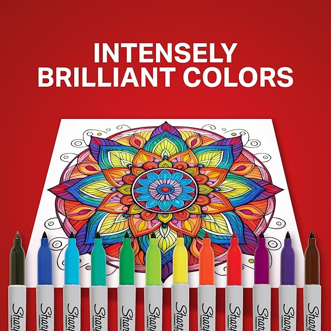 Sharpie Permanent Markers Ultimate Collection Ultra Fine And Fine Tip Markers Great For Teacher And Classroom Supplies Art Supplies Bulk Marker Set Assorted Colors 72 Count