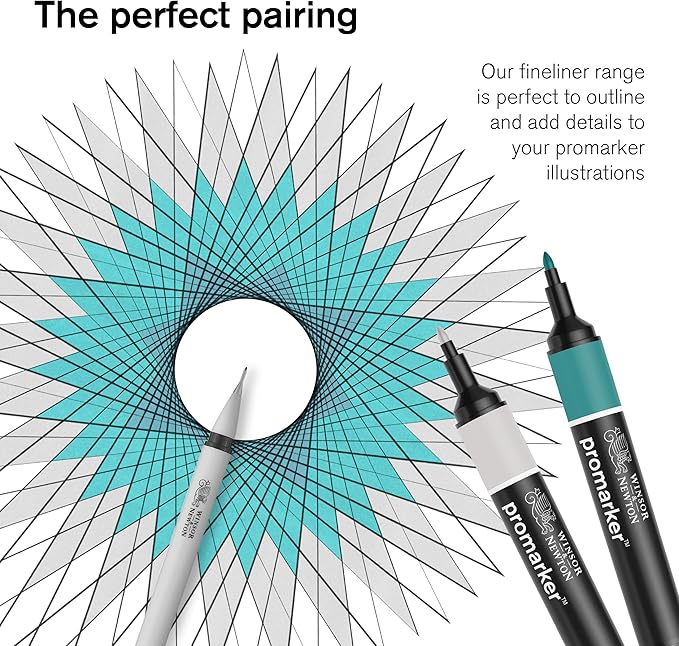 Winsor & Newton ProMarker Set, 6 Count, Mid Tones