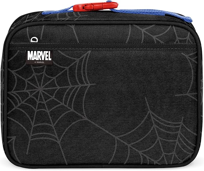 Simple Modern Marvel Kids Lunch Box for School | Reusable Insulated Lunch Bag for Toddler, Girl, and Boy | Meal Containers with Exterior & Interior Pockets | Hadley Collection | Spidey Kid
