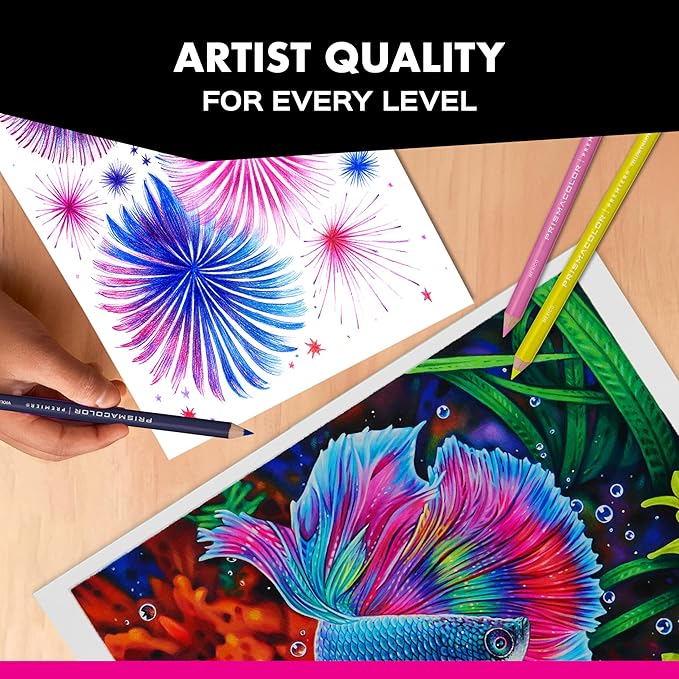 Prismacolor Premier Colored Pencils, Soft Core, Assorted Colors for Dark Paper, Limited Edition, 14 Count - Adult Coloring, Drawing, Creative, Art Supplies
