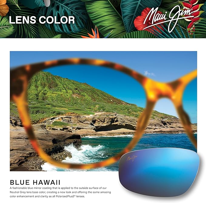 Maui Jim Polarized Men's and Women's Half Moon Round Sunglasses