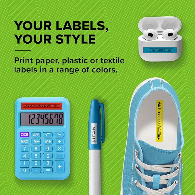 DYMO Authentic LT Plastic Labels | 12 mm x 4 m Roll | Black Print on Clear Labels | for LetraTag Label Makers