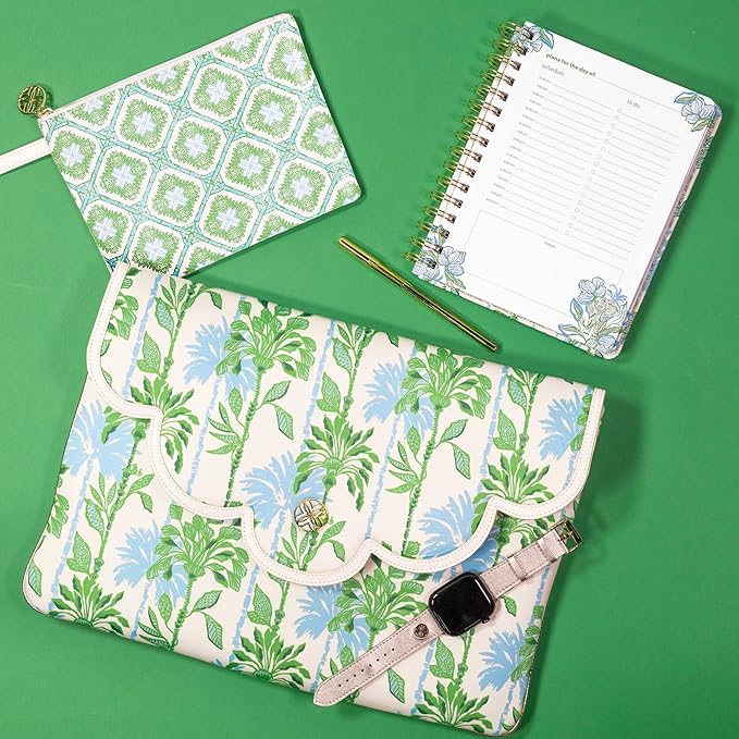 Lilly Pulitzer Undated To Do Planner, Hardcover Daily Planner, Personal Organizer with Hourly Schedules and Notes Pages (Swayin in the Breeze)