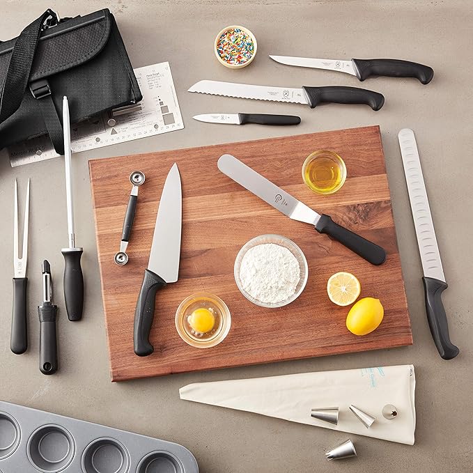 Mercer Culinary Partners in Education 23-Piece Millennia Culinary School Kit,Black