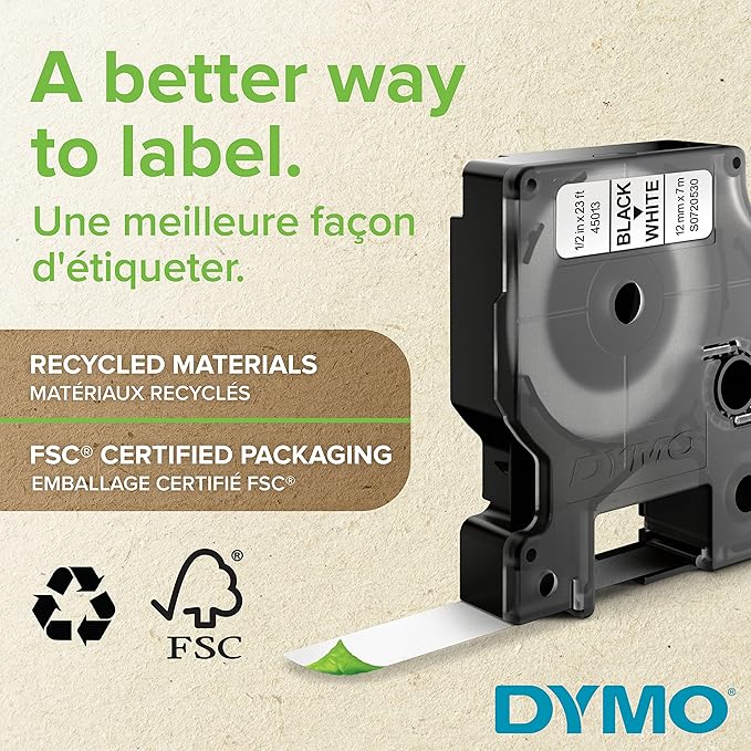 DYM43610 - Dymo D1 Standard Tape Cartridge for Dymo Label Makers