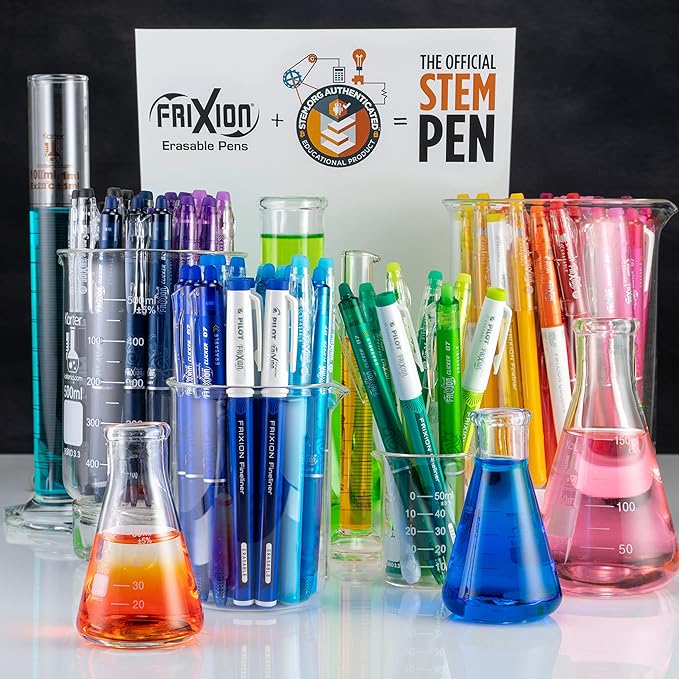 Pilot FriXion Fineliner Erasable Marker Pens, Fine Point 0.7 mm, Pack of 6, Vivid Colors, Erasable Pens - Ideal for School, Journaling, & Office Writing