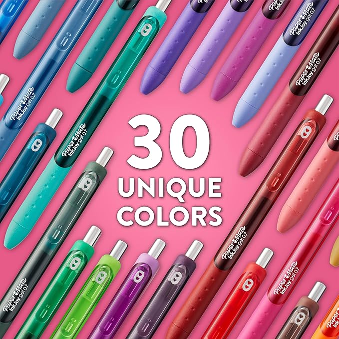 Paper Mate InkJoy Pens Gel Pens Medium Point (0.7 mm) Assorted,36 Count (Pack of 6)