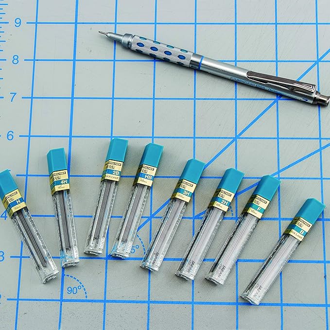 Pentel Super Hi-Polymer Lead Refill, 0.7mm Medium, 2B, 144 Pieces of Lead (50-2B)